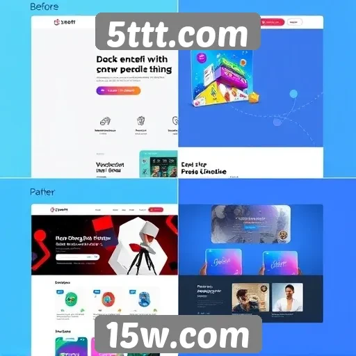 A evolução do design do site 5ttt.com